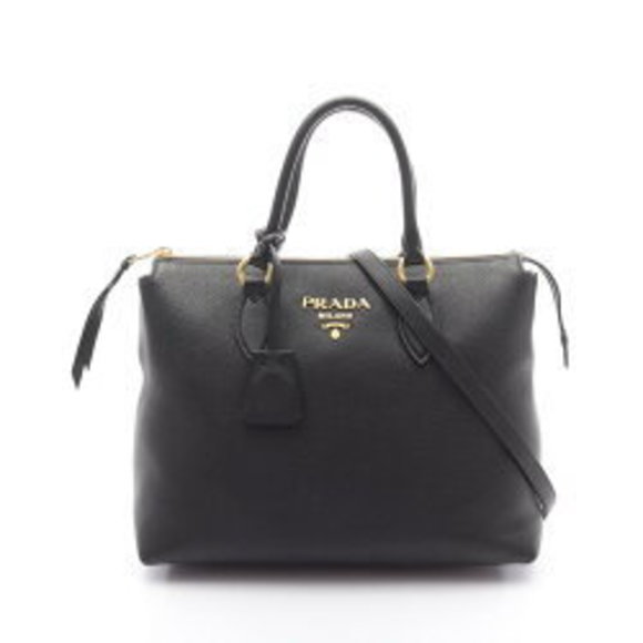 Prada Leather Handbag Black - Picture 1 of 7